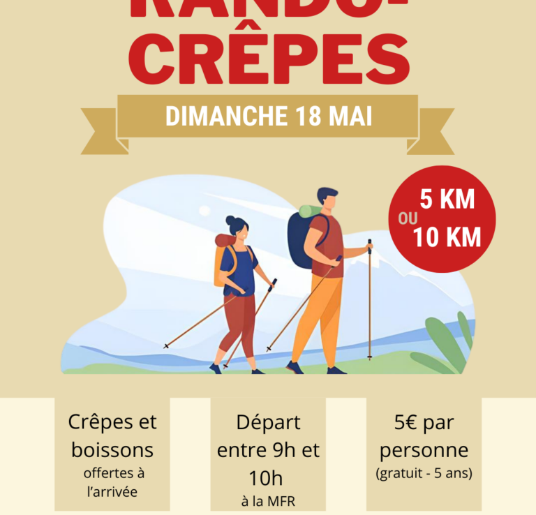 Rando crêpes le dimanche 18 mai