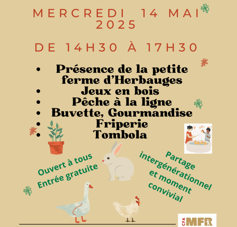 Kermesse intergénérationnel à l'EHPAD Mon repos d'Aigrefeuille sur maine