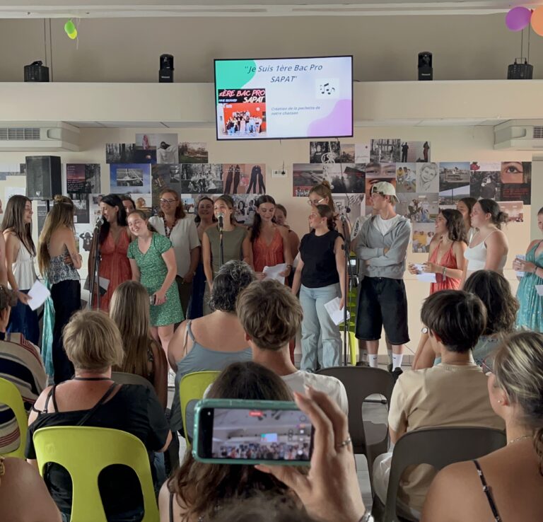 création musicale des 1re Bac Pro SAPAT