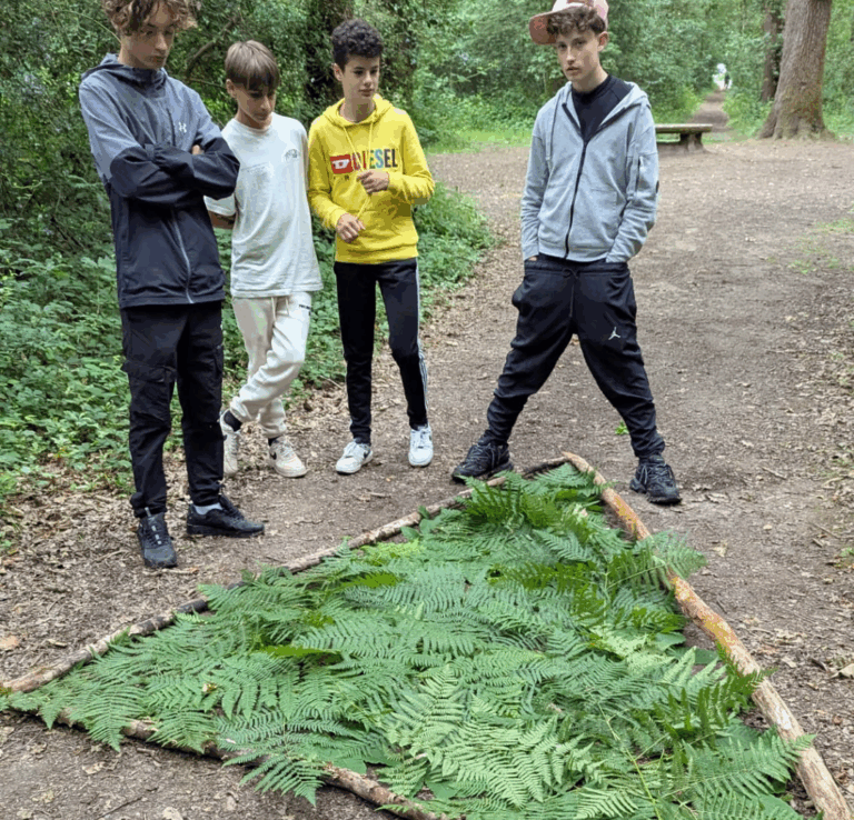 Une activité artistique en pleine nature pour les 4e orientation